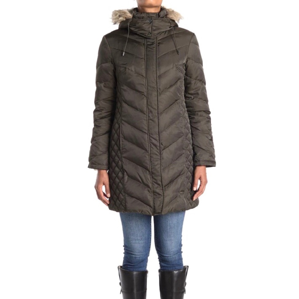Kenneth Cole Quilted Down Puffer Jacket